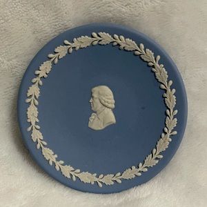 Vintage Wedgwood butter pat dish with raised detailing